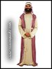 Disfraz chilaba arabe adulto rayas