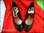 Zapatos de piel flamenco y punta de clavos negro