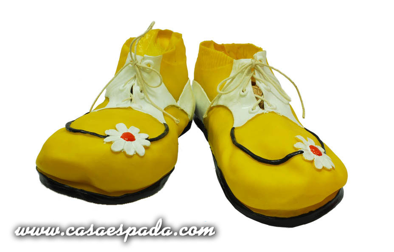 zapatos de payaso de goma para niño
