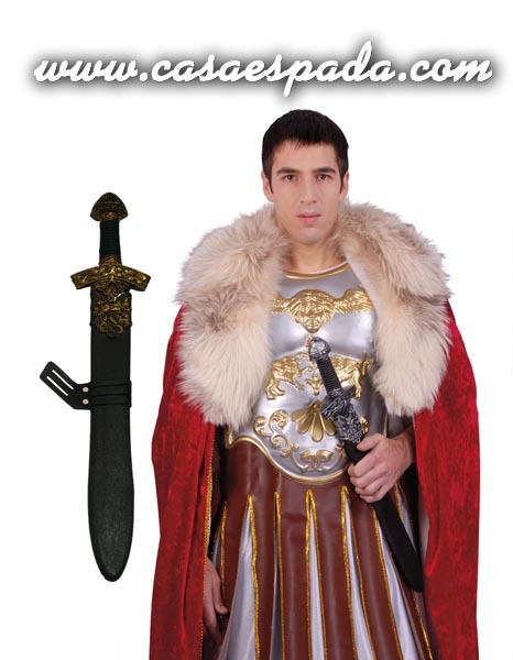 Espada Romano plástico lujo