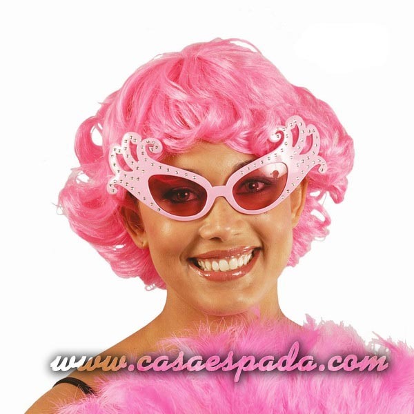 Gafas fantasía rosa