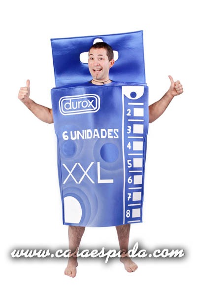 Disfraz de caja preservativos