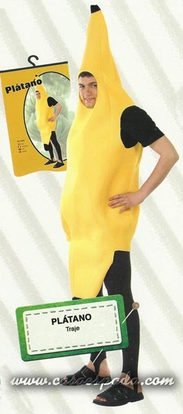 Fato de banana para adulto