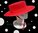 Sombrero Flamenco cordobés rojo talla 60