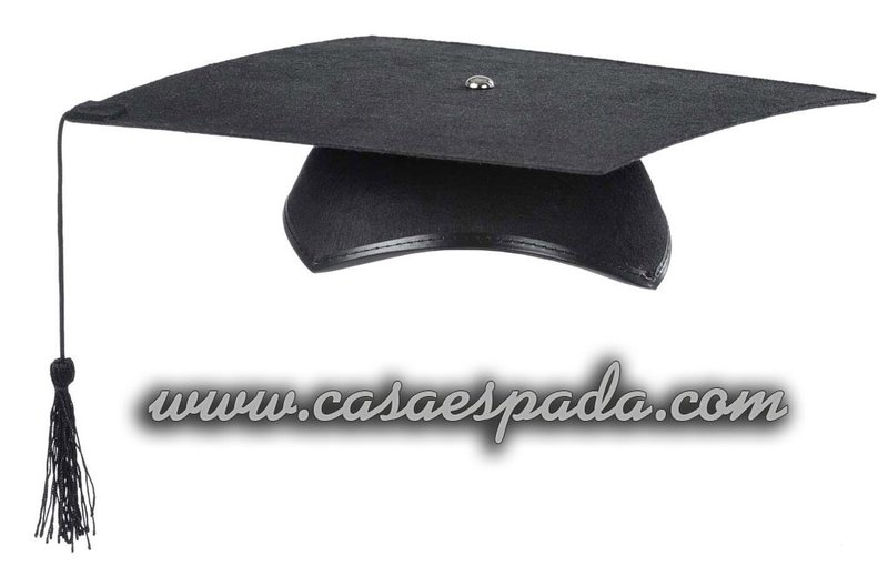 Sombrero birrete de licenciado graduado infantil