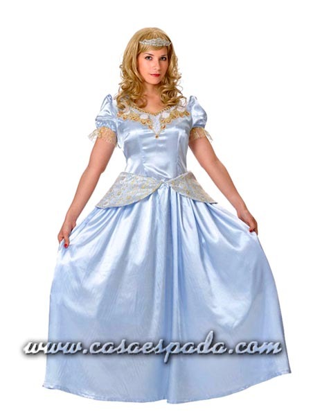 Disfraz Princesa azul mujer