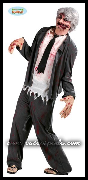Disfraz zombie adulto chaqueta