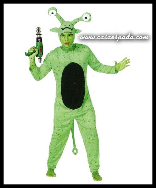 Disfraz extraterrestre alien verde adulto
