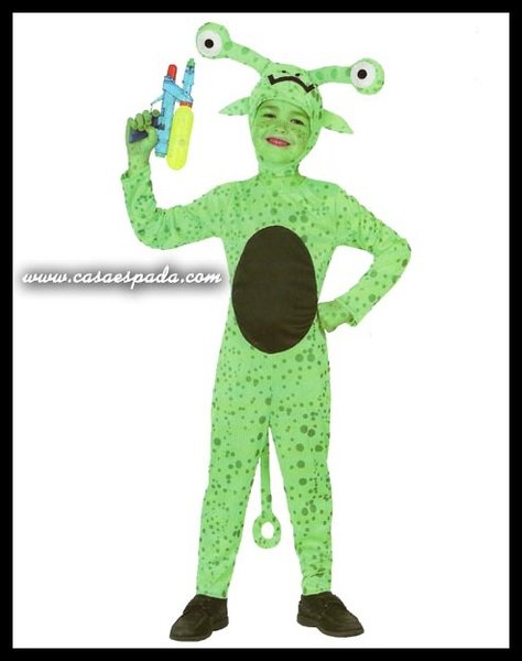 sustantivo cumpleaños Sensible Disfraz extraterrestre alien verde niño niña - CASA ESPADA