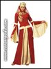 Disfraz medieval mujer rojo adulto eco