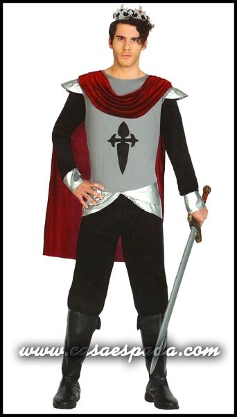Disfraz soldado rey medieval hombre adulto