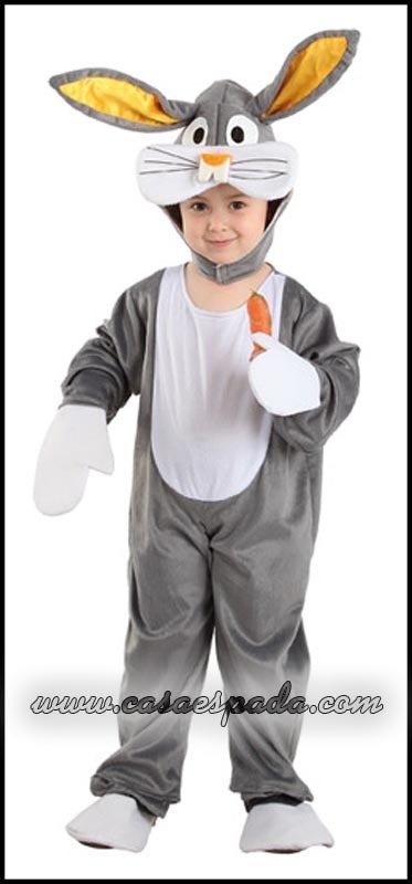Disfraz conejo gris niño
