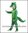 Fato crocodrilo dinosauro verde criança