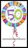 Globo 50 cumpleaños foil polidamida 18 pulgadas para helio