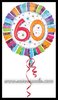 Balao 60 aniversario foil 18 polegadas para helio