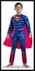 Disfraz Superman deluxe infantil con músculos black line Marvel