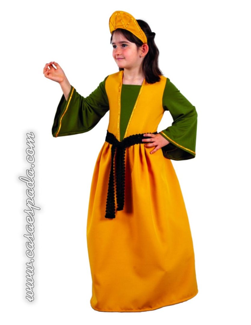 Disfraz de Reina Medieval infantil niña